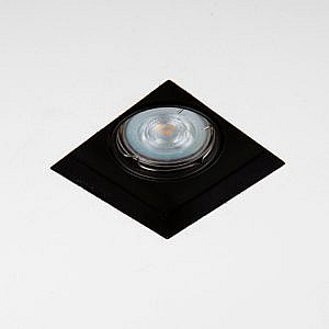 Vierkante LED verlichting 81mm zwart- zwart