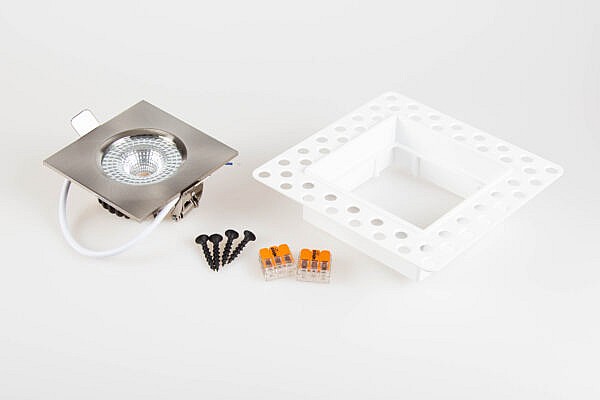 inbouwkit viertkante inbouwsports van 2dm products wit en rvs 81 mm
