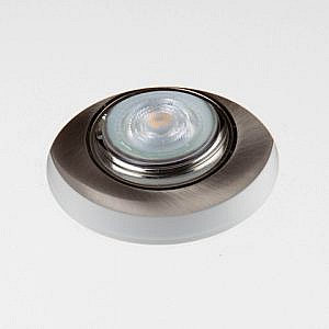 lichtspotje 85 mm wit rvs